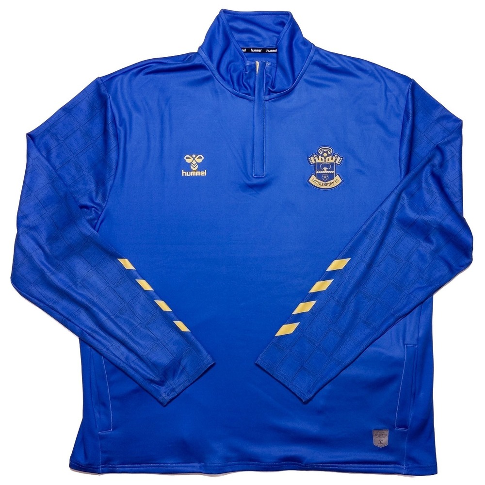 HUMMEL Southampton FC‎ Football Soccer 1/2 Zip Pullover Jacket Blue XXL 2XL